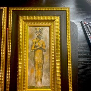 Two Egyptian wall arts
